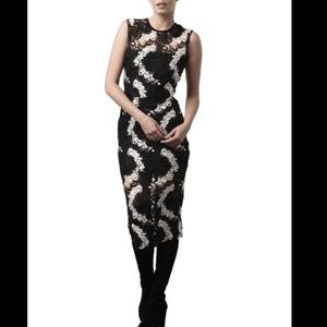 Karina Grimaldi Maura Lace Floral Dress S